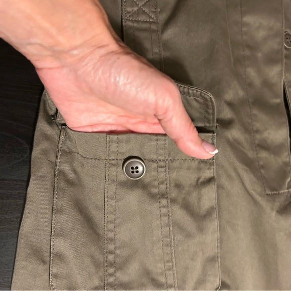 Jacob 100% Cotton Olive Green Field Jacket Women’s Size 9/10 Modern Utility - Picture 10 of 10